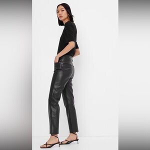 Gap Faux Leather Pants size 6
